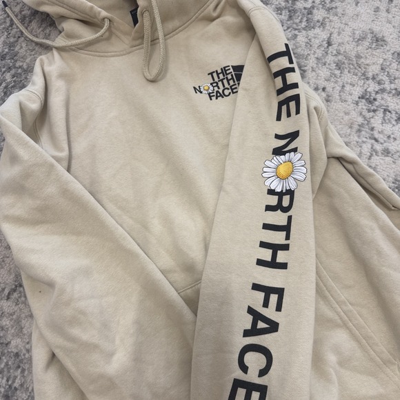 The North Face Daisy Beige Hoodie Sweatshirt Women's Medium - Picture 4 of 4